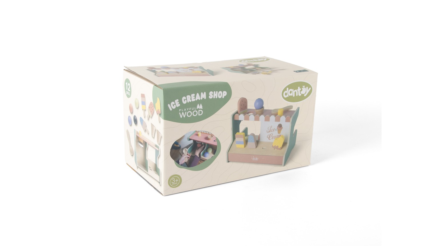Eiscreme-Shop Holz Geschenkbox 12 Teile